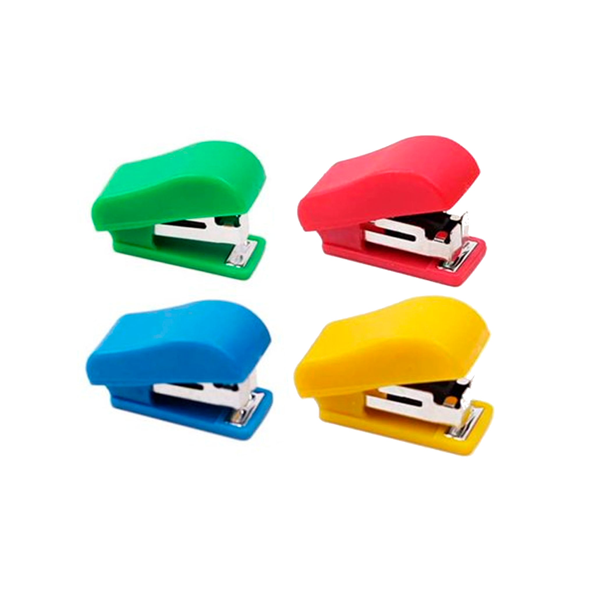 Grapadora Chica Con Grapas Colores Surtidos 2PCS