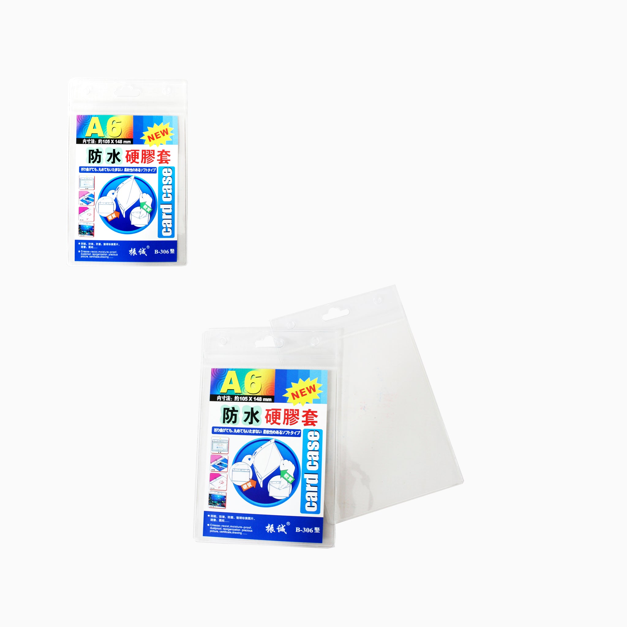 Docena Porta Carnet Trasparente 105X148MM (A6) (Vertical)